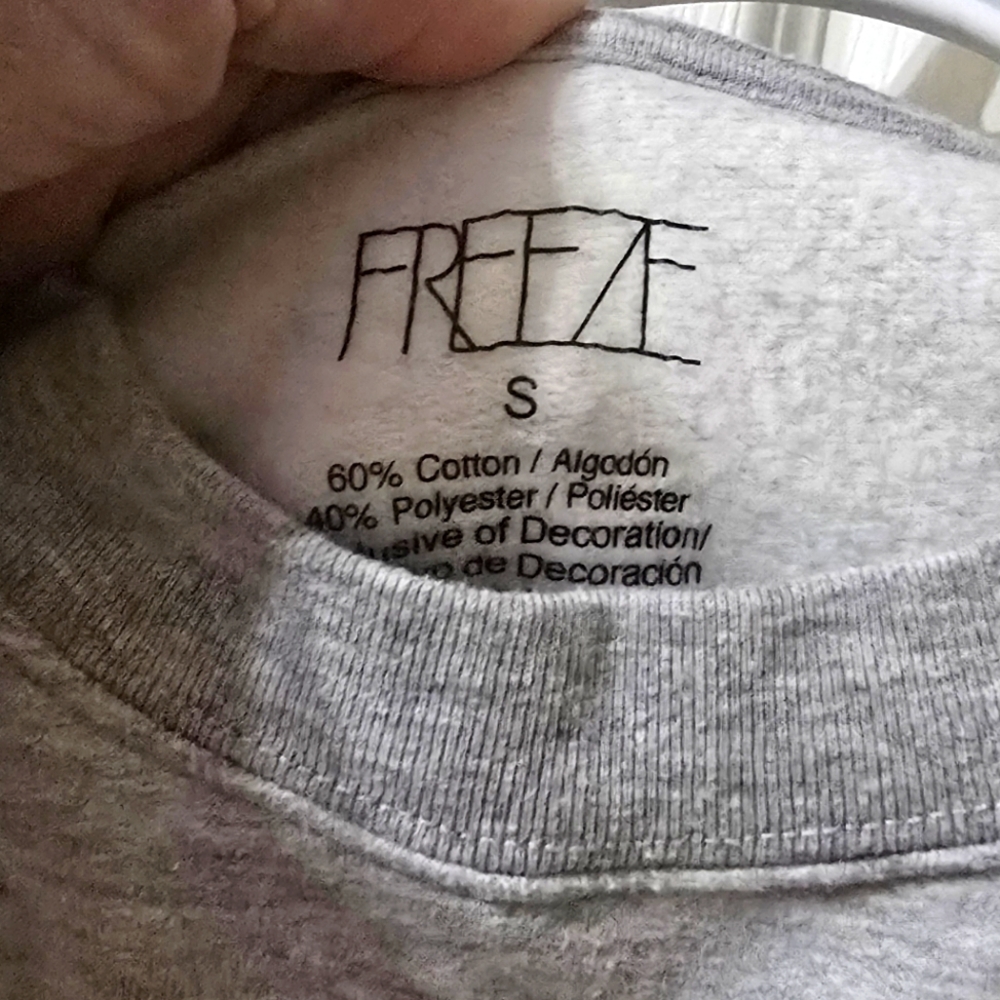 Embroidered Retro Style Nashville Crewneck Sweatshirt by Freeze, Ash Gray, EUC! - Picture 7 of 7